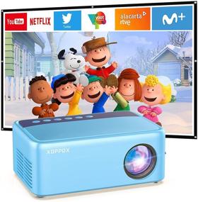 img 4 attached to 🎥 XOPPOX Mini Video Projector: Portable Outdoor Movie Theater for Kids, Perfect Gift with HDMI, USB and AV Interfaces