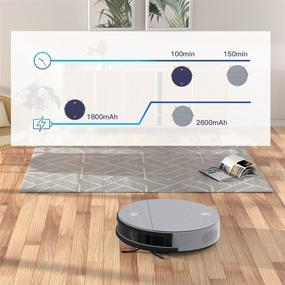 img 2 attached to 🤖 OKP Life K4 Robot Vacuum Cleaner: Powerful 2200Pa Suction, Compact Design, Grey