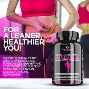 img 3 attached to 💪 Forskolin Weight Loss Pills for Women - 300mg Coleus Forskohlii Root Extract. Max Strength 100% Pure Forskolin Complex for Belly Fat Reduction, Metabolism Boost, and Appetite Control