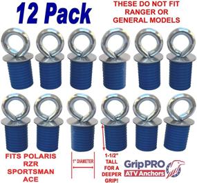 img 3 attached to 🚜 GripPRO ATV Anchors for Polaris Lock &amp; Ride Tie Down Anchors - Compatible with RZR and Sportsman Models - Set of 12 Anchors - *Please note: Not compatible with Ranger*