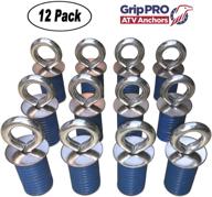 🚜 grippro atv anchors for polaris lock &amp; ride tie down anchors - compatible with rzr and sportsman models - set of 12 anchors - *please note: not compatible with ranger* logo