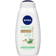 🌿 nivea освежающий гель для тела с алоэ и лилией: питательная сыворотка в бутылке объемом 20 жидких унций для максимального освежения! логотип