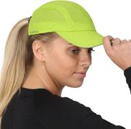 women's trailheads race day performance running hat - lightweight, quick-dry sport cap logo