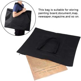 img 1 attached to 🎨 Art Bag for Artists: Canvas Painting Portfolio Tote with Drawing Board, Sketchpad, Palette, Paints, Brushes, Pencils - A2 Size