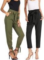 stylish and versatile grace karin women's casual high waist pencil pants with chic bow-knot pockets - perfect for work логотип