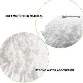 img 3 attached to 🧹 Set of 5 Microfiber Mop Refills, Easy-to-Clean Replacement Head for Spin Mop