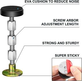 img 3 attached to 🛏️ WENIUBE-Anti Shake Bed Stoppers: Adjustable Threaded Tools for Bed Stability (30-112mm)