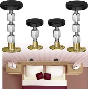 img 4 attached to 🛏️ WENIUBE-Anti Shake Bed Stoppers: Adjustable Threaded Tools for Bed Stability (30-112mm)