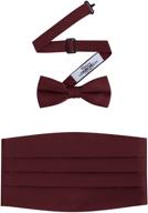 👔 mens formal satin bowtie and cummerbund set - men's accessories and ties, cummerbunds & pocket squares logo