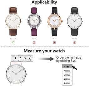 img 2 attached to Fullmosa Quick Release Watch Band 18Mm