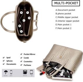 img 2 attached to 👜 Women's Handbags Crossbody Shoulder Wallets - Trendy Handbags & Wallets for Women