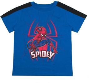 img 2 attached to 🦸 Marvel Avengers and Spiderman Superhero Shirts 3-Pack - Ideal for Boys and Toddlers