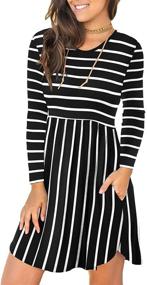 img 4 attached to 👗 Stylish and Convenient Sleeve Dresses with Pockets for Women - Unbranded Women's Clothing