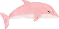 🐬 pink dolphin stuffed animal storage bean bag chair - perfect for girls' bedroom or playroom logo