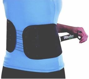 img 1 attached to 🌱 Mueller Green Back and Abdominal Support, Adjustable, Black, One Size - Made from Recycled Materials