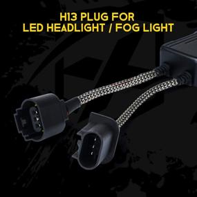 img 2 attached to Xprite H13 LED фара Canbus анти-мигание, 🔌 резистор декодер лампы надежная конверсионная комплектация - 1 пара