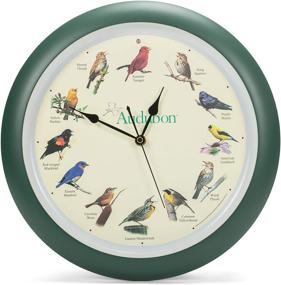 img 4 attached to 🕒 Mark Feldstein &amp; Associates 13 Inch Audubon Singing Bird Wall Clock