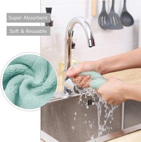 img 3 attached to Absorbent Microfiber Cleaning Kitchens Bathrooms Kitchen & Dining