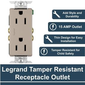 img 3 attached to 🔌 Enhanced Resistant Decorator Receptacle by Legrand 885TRNICC12