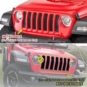 img 2 attached to Opall Grille Headlight 2018 2020 Wrangler