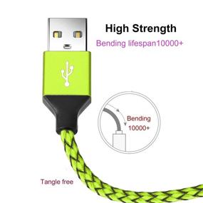 img 1 attached to 🔌 Набор кабелей для зарядки Micro USB 5 штук - Sagmoc Андроид-кабель с нейлоновым плетением, совместимый с Samsung Galaxy S7 S6 Edge, Note 5, Kindle, Android-смартфоном, MP3, планшетом и другими.