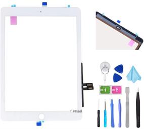 img 4 attached to 🛠️ T Phael White Digitizer Repair Kit for iPad 9.7" 2018 iPad 6 6th Gen A1893 A1954 Touch Screen Digitizer Replacement (No Home Button) + Adhesive + Tools: Buy Now!