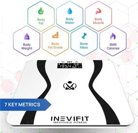 img 3 attached to 📊 Highly Accurate Digital Body-Analyzer Scale by INEVIFIT, Measures Weight, Body Fat, Water, Muscle & Bone Mass for 10 Users. Includes Batteries
