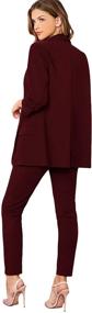 img 3 attached to SheIn Women's Elastic Sleeve Blazer for Ladies - Clothing for Suiting & Blazers