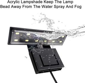 img 2 attached to 🐠 Optimized WEAVERBIRD Full Spectrum LED Aquarium Light 6W 12 LED Planted Clip Lamp, Ideal for 8-15Inch 6mm Thick Fish Tanks