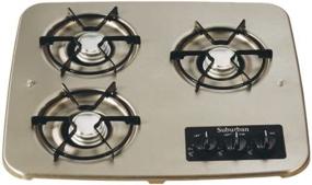 img 1 attached to 🔥 Suburban 2938AST 3-Burner Stainless Cooktop: Efficient and Stylish Cooking for Your Kitchen