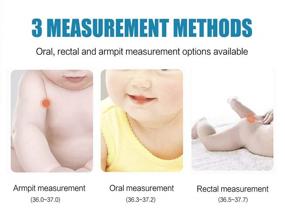 img 2 attached to 🌡️ High Precision Digital LCD Thermometer- Waterproof Metal Probe for Oral, Rectal, and Armpit Readings- Accurate and Fast Fever Thermometer for Baby, Child, and Adult