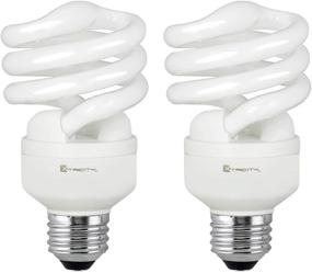 img 4 attached to Energy-Efficient CFL Bulb, T2 Spiral Design - 5000k Daylight, 13W (60W Equivalent), 900 Lumens, E26 Medium Base, 120V, UL Listed - Pack of 2