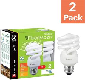img 3 attached to Energy-Efficient CFL Bulb, T2 Spiral Design - 5000k Daylight, 13W (60W Equivalent), 900 Lumens, E26 Medium Base, 120V, UL Listed - Pack of 2