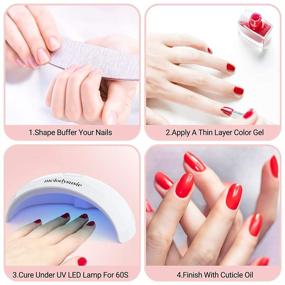 img 2 attached to 💅 Portable UV LED Nail Lamp for Gel Polish - Melodysusie UV Light for Nails, Ideal for Travel, Home, School, Office - Suitable for Acrylic and Gel (White)