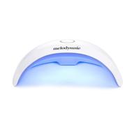 💅 portable uv led nail lamp for gel polish - melodysusie uv light for nails, ideal for travel, home, school, office - suitable for acrylic and gel (white) logo