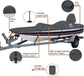 img 2 attached to Heavy Duty Waterproof Boat Cover by Classic Accessories - DryGuard