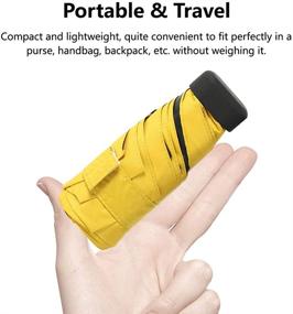 img 2 attached to 🌂 TOPTIE Compact Travel Umbrella: Unmatched Protection for Frequent Travelers