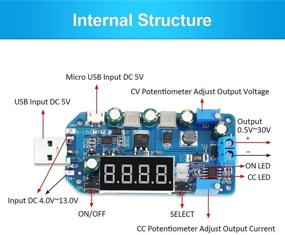 img 3 attached to 🔌 PEMENOL 15W DC-DC Adjustable USB Power Supply Module - Convert Voltage from 5V to 3.3V, 9V, 12V, 24V, 30V - Step Up/Down Module with CVCC Buck Boost and Shell