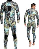 dyung tec 3mm camo neoprene wetsuits: ultimate full suit for scuba diving, spearfishing, and water sports - men's and unisex one piece sport skin logo