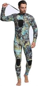 img 2 attached to Dyung Tec 3MM Camo Neoprene Wetsuits: Ultimate Full Suit for Scuba Diving, Spearfishing, and Water Sports - Men's and Unisex One Piece Sport Skin