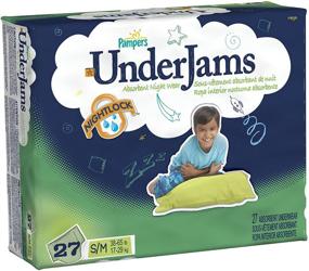 img 1 attached to Pampers UnderJams Mega Pack for Boys – Size S/M, 27ct (Pack of 3)