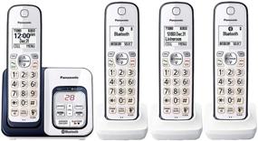 img 2 attached to 📞 Телефон Panasonic KX-TGD564A2 с Bluetooth и без проводов Link2Cell, голосовым ассистентом, автоответчиком и 4 трубками