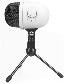 img 3 attached to 🎙️ Белый мини-микрофон Amazon Basics Mini Condenser Mic для настольного компьютера - улучшенный SEO