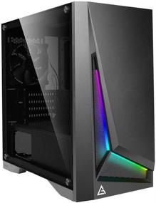 img 4 attached to 🕶️ Antec Dapper Dark Phantom DP301M: Compact Micro-ATX Gaming Case with ARGB Lighting and Tempered Glass Side Panel