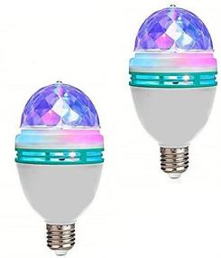 img 4 attached to 💡 Enhance Your Space with XUNATA 2 Pack Rotating Changing Crystal Lights