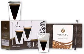 img 2 attached to 🍵 Food Service Equipment & Supplies Set - Double Wall Espresso Cups