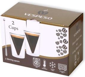 img 1 attached to 🍵 Food Service Equipment & Supplies Set - Double Wall Espresso Cups