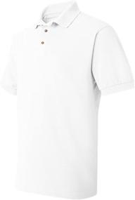 img 2 attached to 👕 Hanes 055X Unisex ComfortSoft Pique: The Ultimate Men's Clothing and Shirt Collection