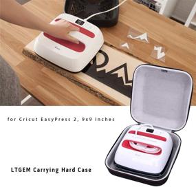 img 2 attached to 👜 LTGEM EVA Hard Case for Cricut EasyPress 2, 9x9 Inches - Travel Storage Bag with Enhanced Protective Carrying Features