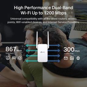 img 2 attached to TP-Link RE315: AC1200 WiFi Extender for 1500 Sq.ft & 25 Devices 📶 | Dual Band 1200Mbps Booster with Antennas | WiFi Repeater | OneMesh Support